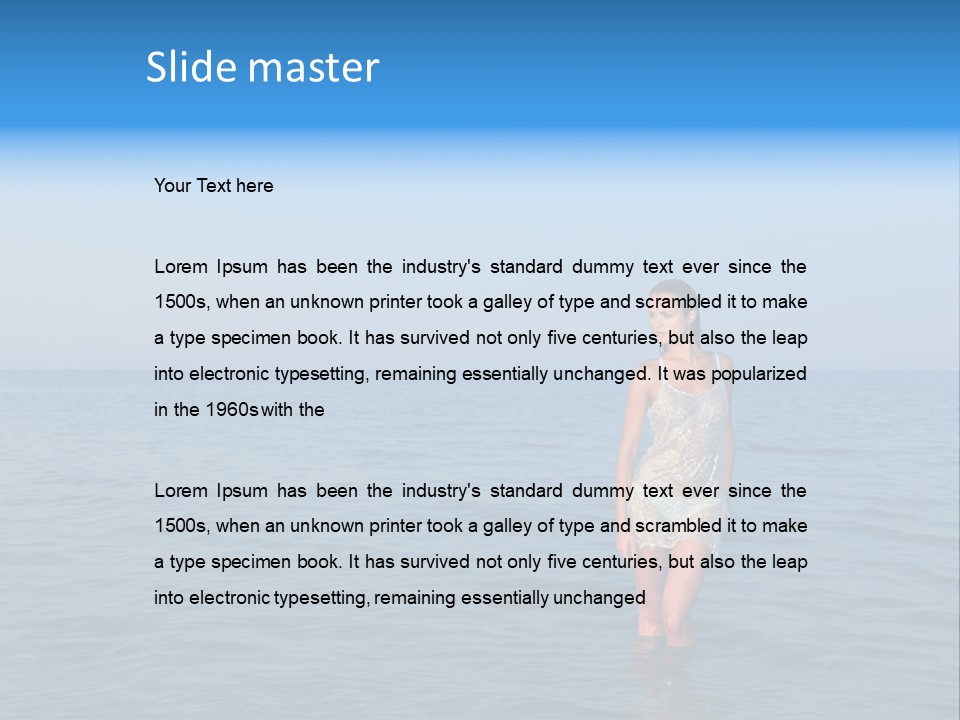 Ocean Water Happy PowerPoint Template