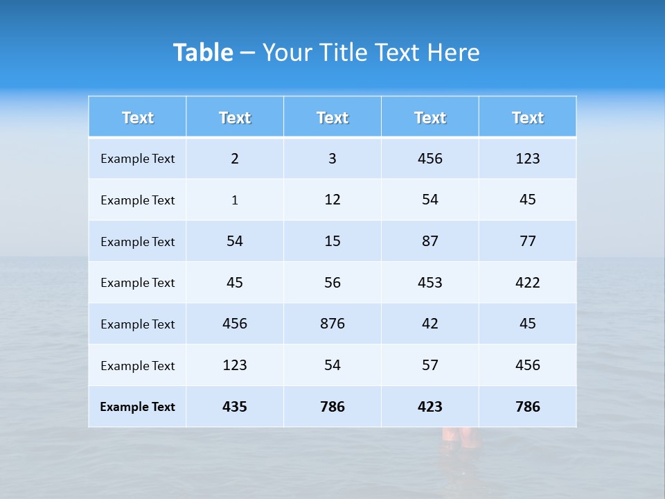 Ocean Water Happy PowerPoint Template