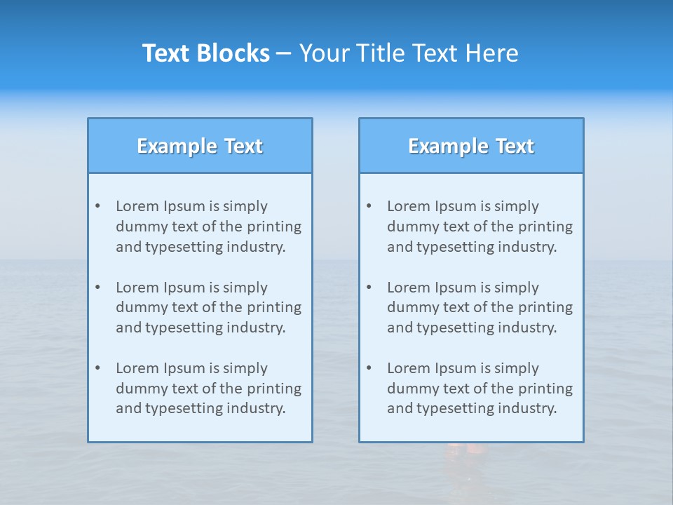 Ocean Water Happy PowerPoint Template
