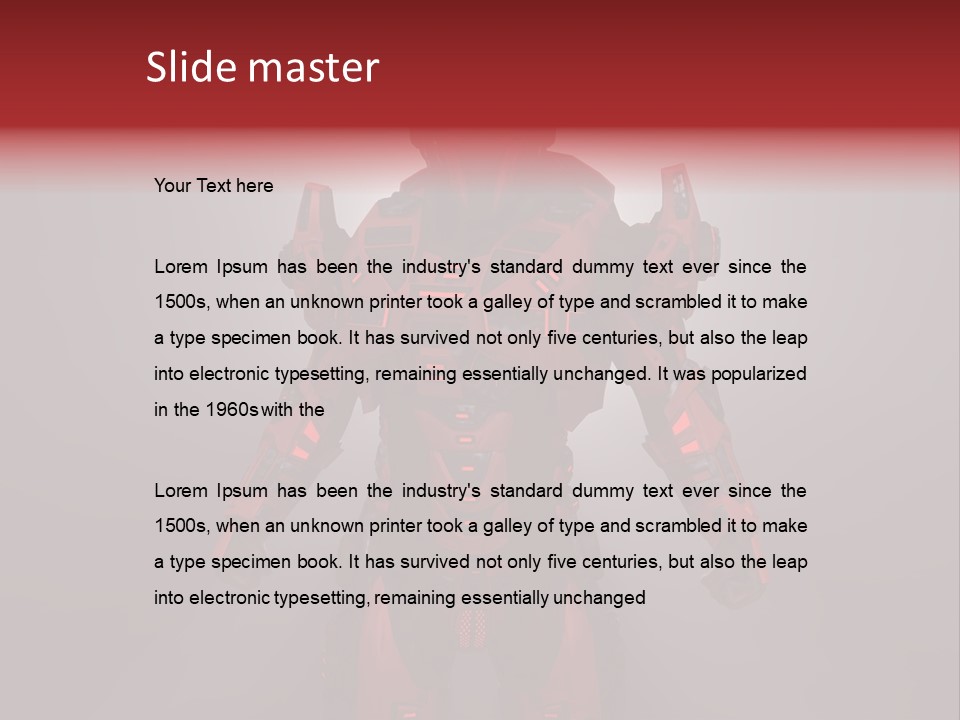 Scifi Digital Warrior PowerPoint Template