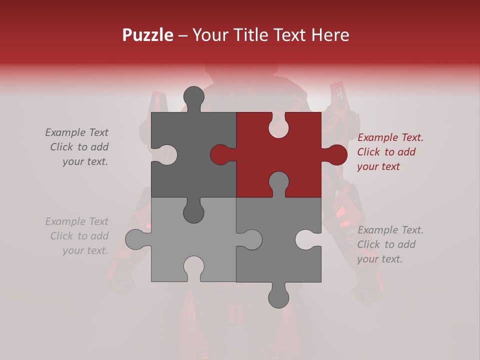 Scifi Digital Warrior PowerPoint Template
