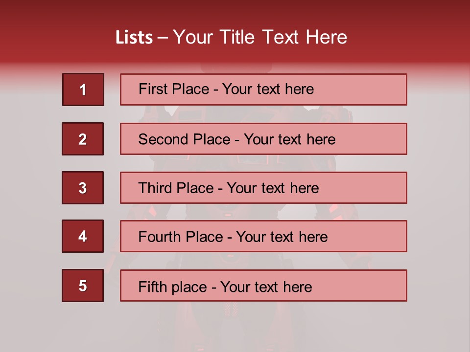 Scifi Digital Warrior PowerPoint Template