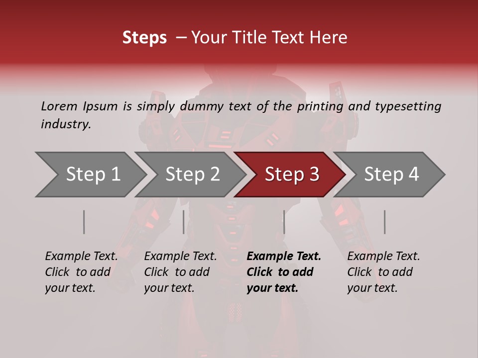 Scifi Digital Warrior PowerPoint Template
