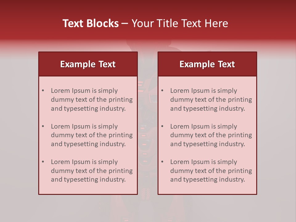 Scifi Digital Warrior PowerPoint Template