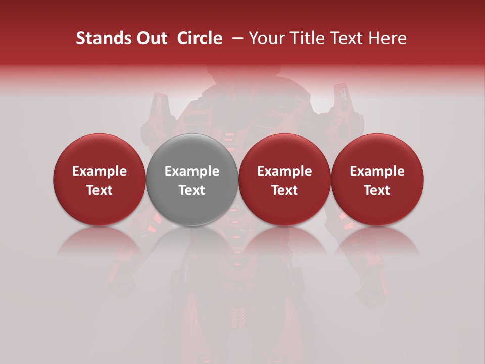 Scifi Digital Warrior PowerPoint Template