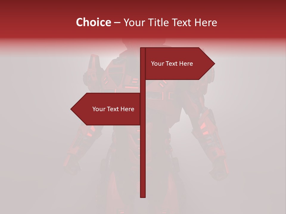 Scifi Digital Warrior PowerPoint Template
