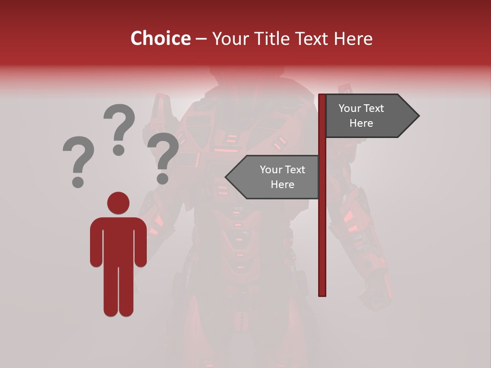 Scifi Digital Warrior PowerPoint Template