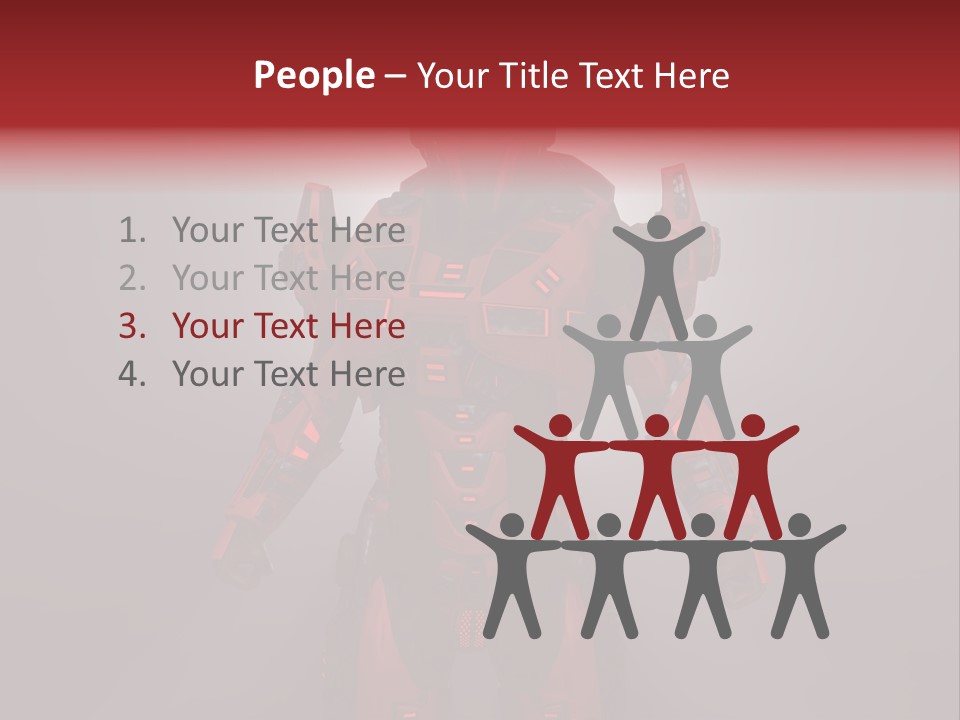 Scifi Digital Warrior PowerPoint Template