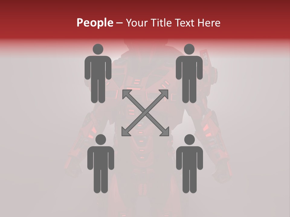 Scifi Digital Warrior PowerPoint Template