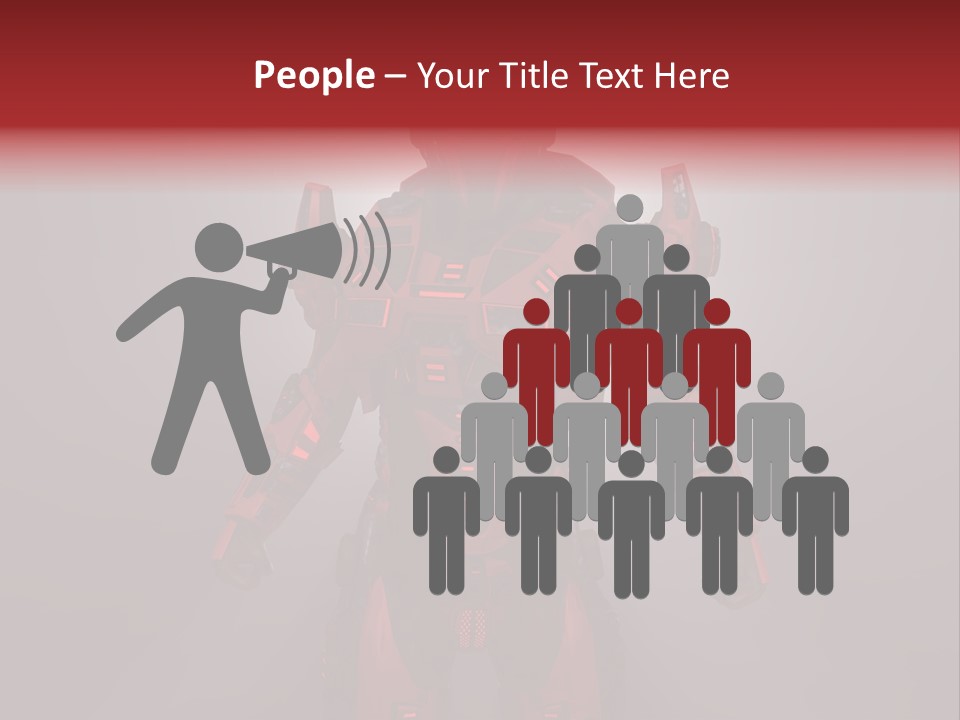 Scifi Digital Warrior PowerPoint Template