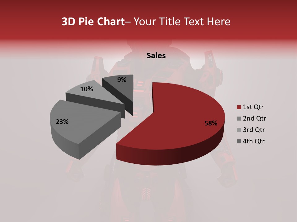 Scifi Digital Warrior PowerPoint Template