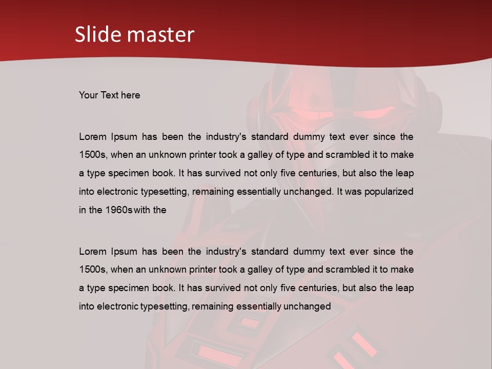 Rendering Head Weapon PowerPoint Template