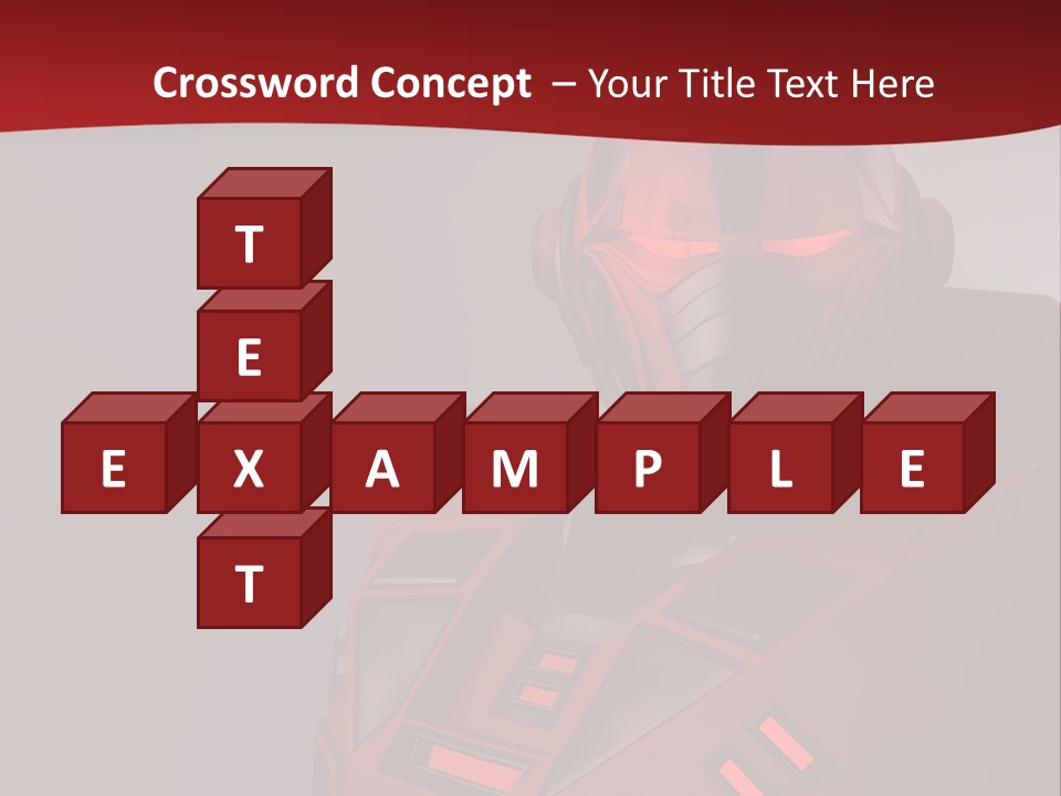 Rendering Head Weapon PowerPoint Template