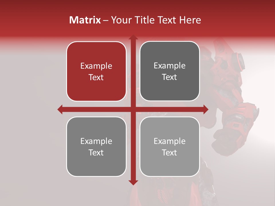 Artificial Steel Soldier PowerPoint Template