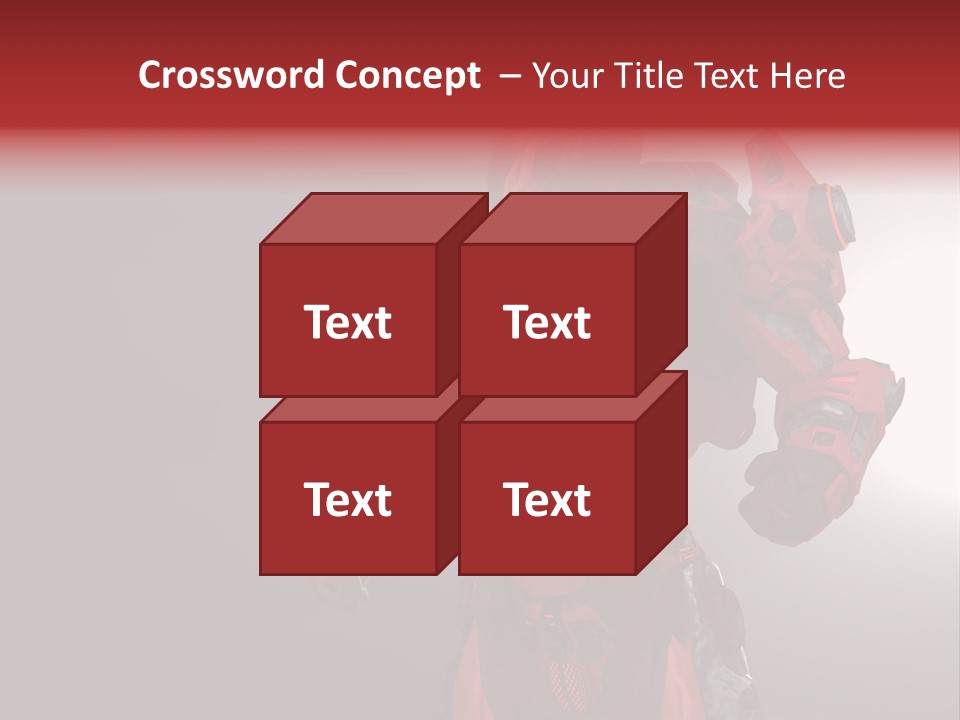 Artificial Steel Soldier PowerPoint Template