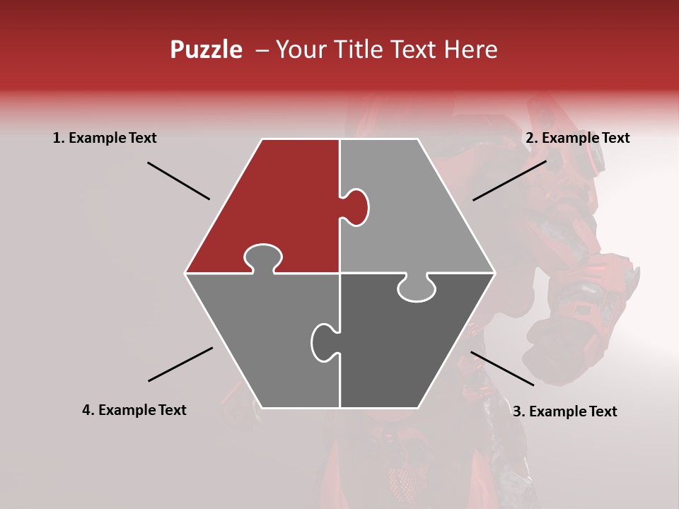 Artificial Steel Soldier PowerPoint Template