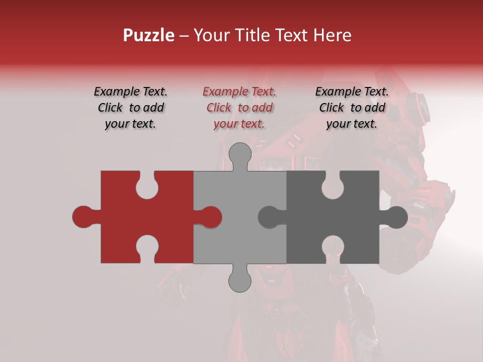 Artificial Steel Soldier PowerPoint Template