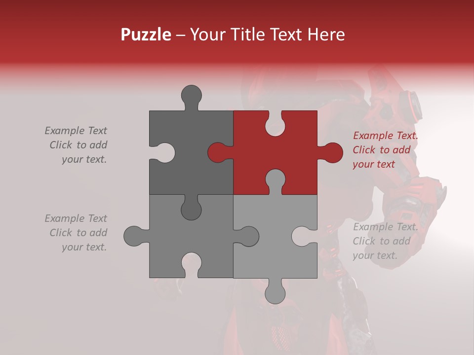 Artificial Steel Soldier PowerPoint Template