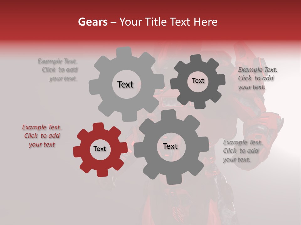 Artificial Steel Soldier PowerPoint Template