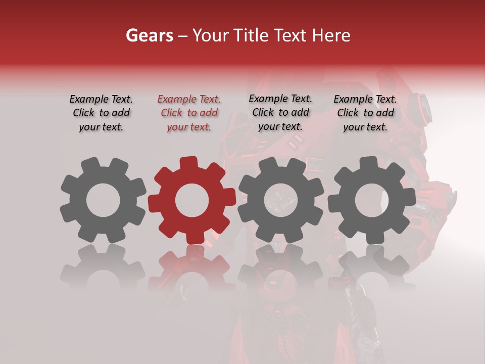 Artificial Steel Soldier PowerPoint Template