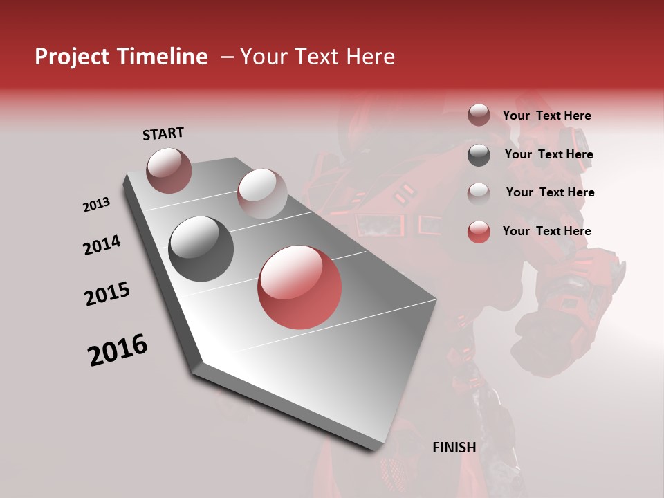 Artificial Steel Soldier PowerPoint Template
