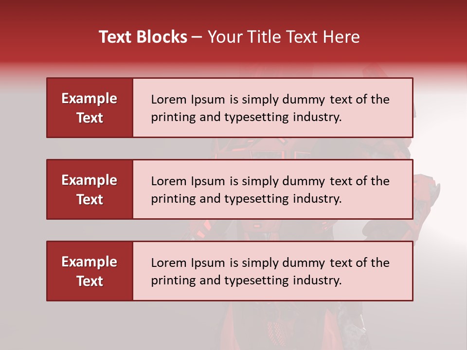 Artificial Steel Soldier PowerPoint Template