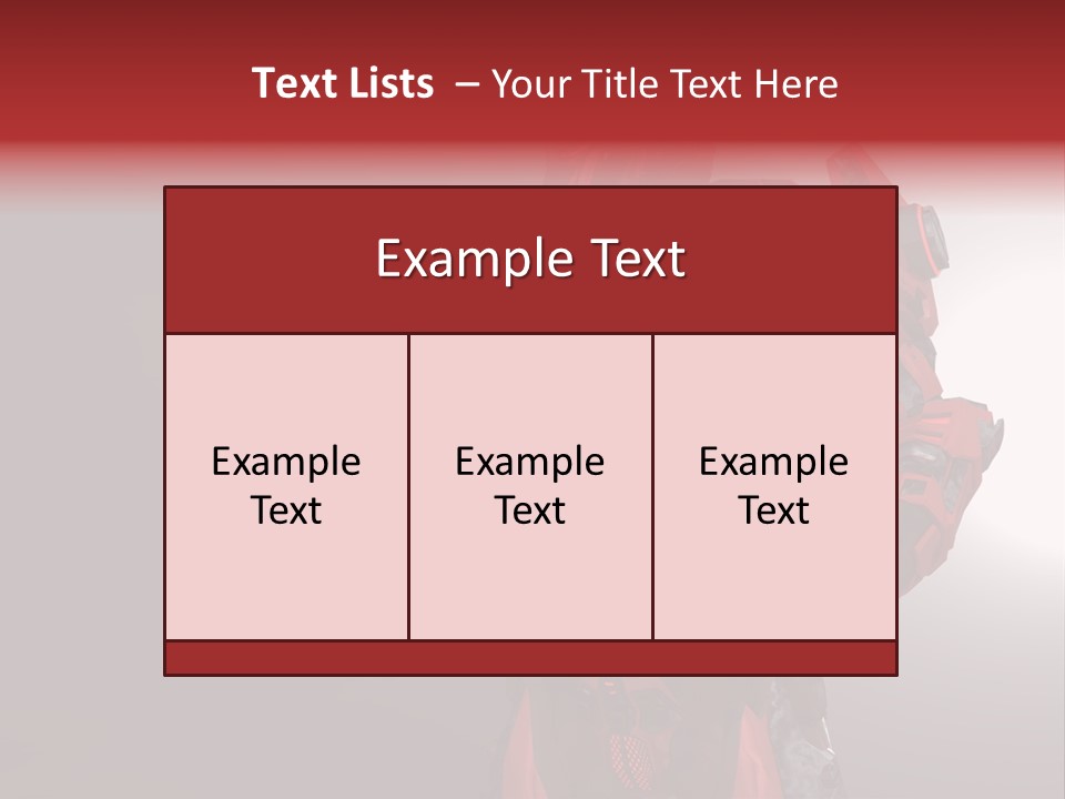 Artificial Steel Soldier PowerPoint Template