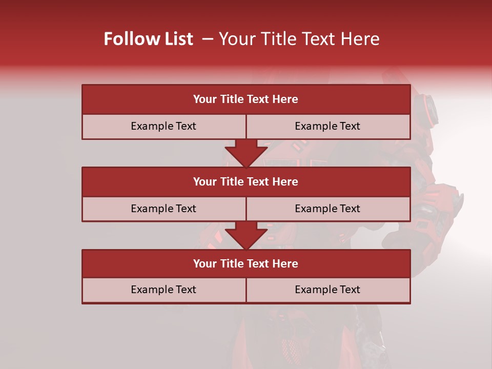 Artificial Steel Soldier PowerPoint Template