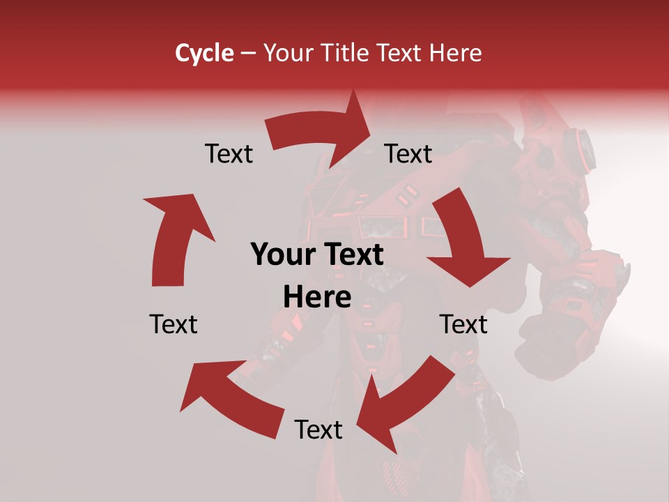 Artificial Steel Soldier PowerPoint Template