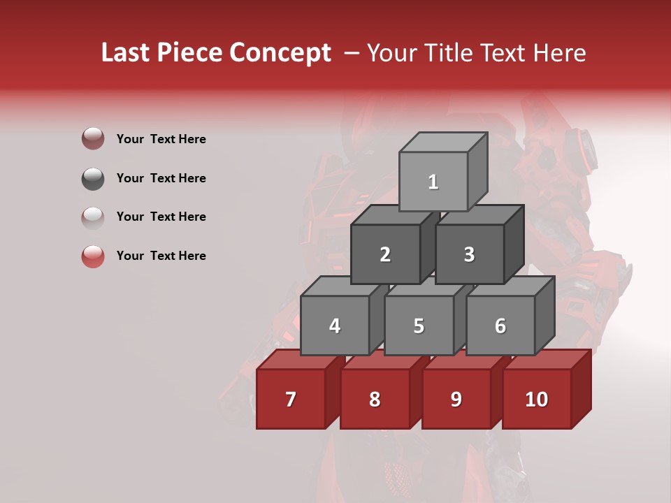 Artificial Steel Soldier PowerPoint Template