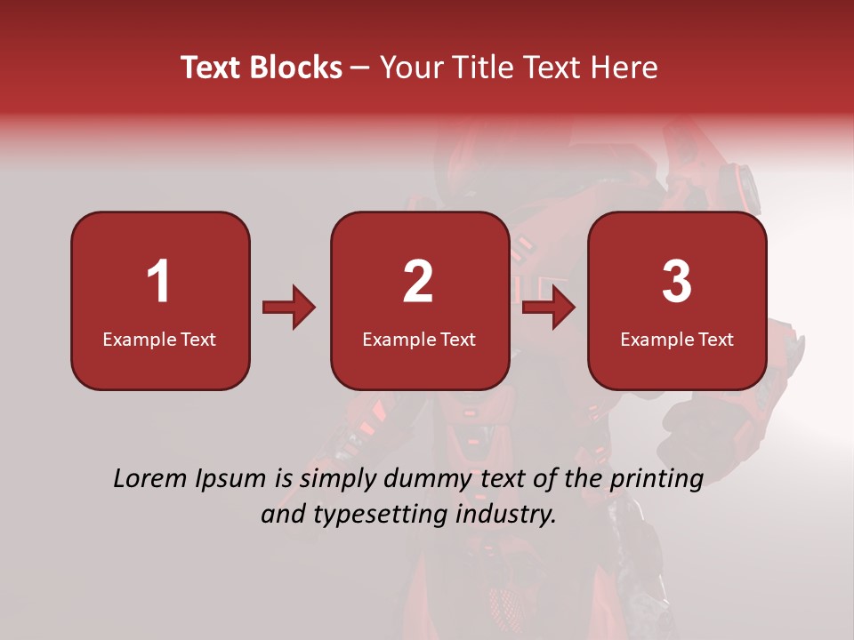 Artificial Steel Soldier PowerPoint Template