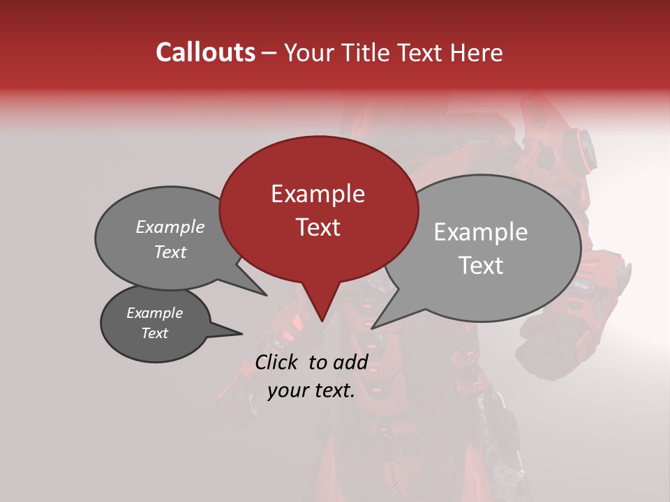 Artificial Steel Soldier PowerPoint Template