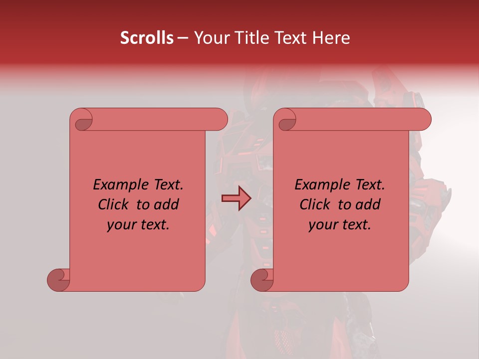 Artificial Steel Soldier PowerPoint Template