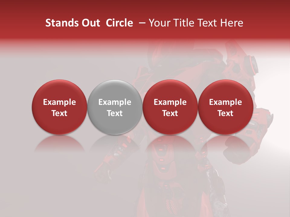 Artificial Steel Soldier PowerPoint Template