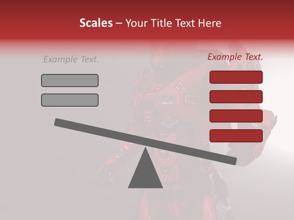 Artificial Steel Soldier PowerPoint Template