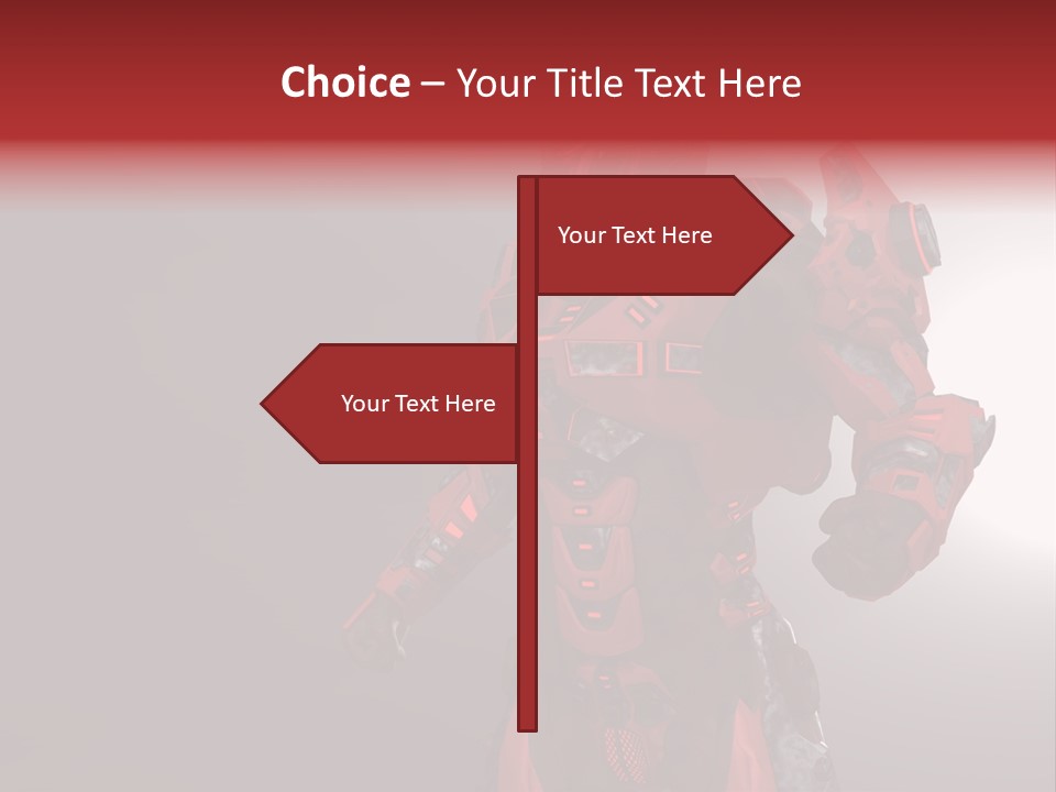 Artificial Steel Soldier PowerPoint Template