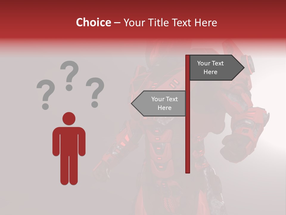 Artificial Steel Soldier PowerPoint Template