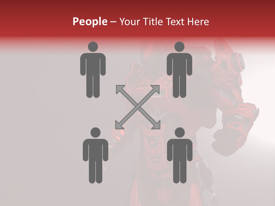 Artificial Steel Soldier PowerPoint Template