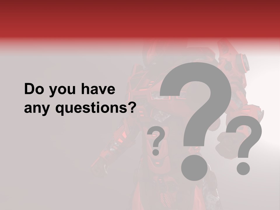 Artificial Steel Soldier PowerPoint Template