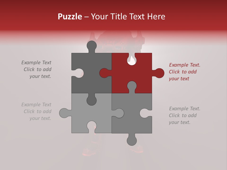 Cyberspace Robot Weapon PowerPoint Template