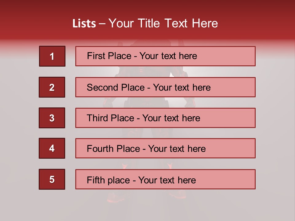 Cyberspace Robot Weapon PowerPoint Template