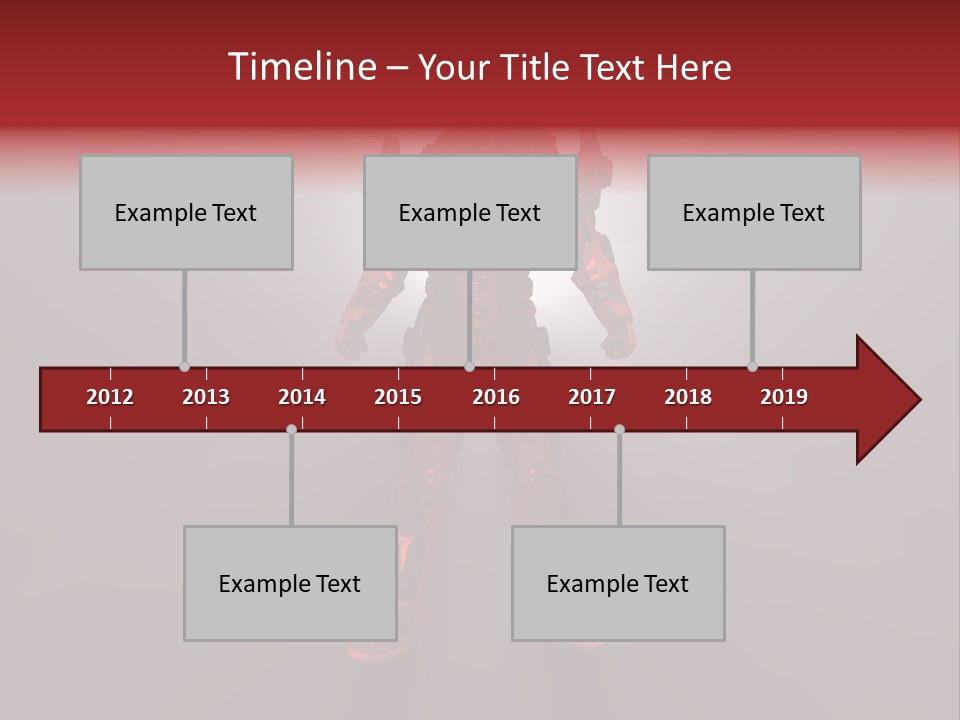 Cyberspace Robot Weapon PowerPoint Template