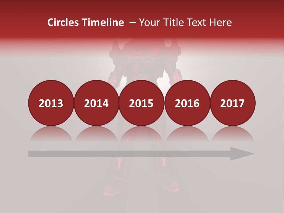 Cyberspace Robot Weapon PowerPoint Template