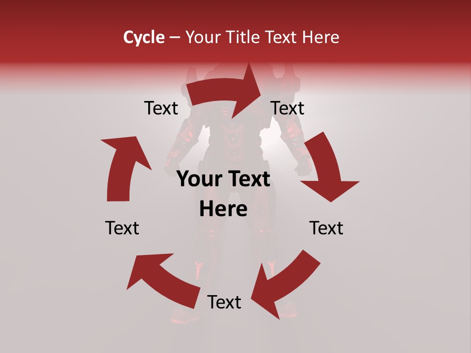 Cyberspace Robot Weapon PowerPoint Template