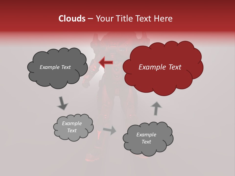 Cyberspace Robot Weapon PowerPoint Template