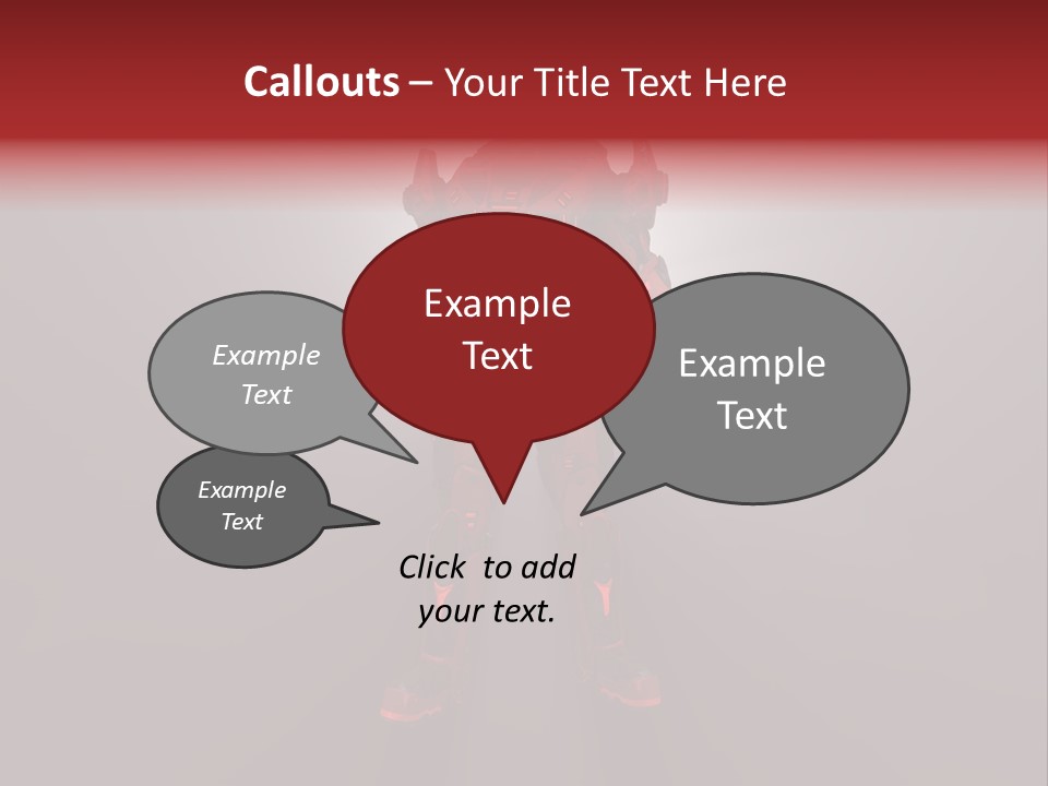 Cyberspace Robot Weapon PowerPoint Template
