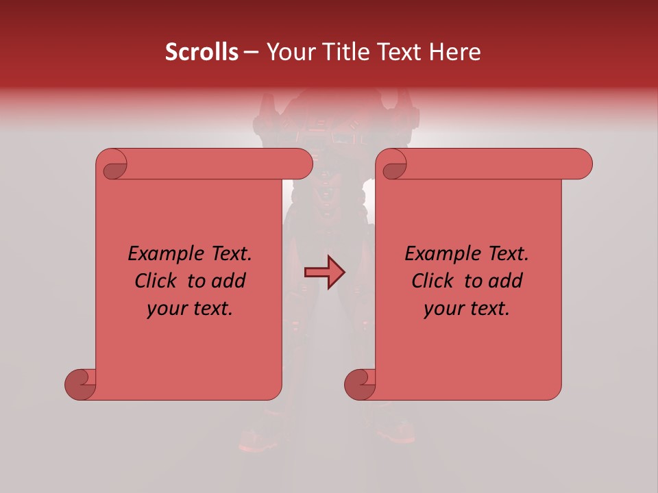 Cyberspace Robot Weapon PowerPoint Template