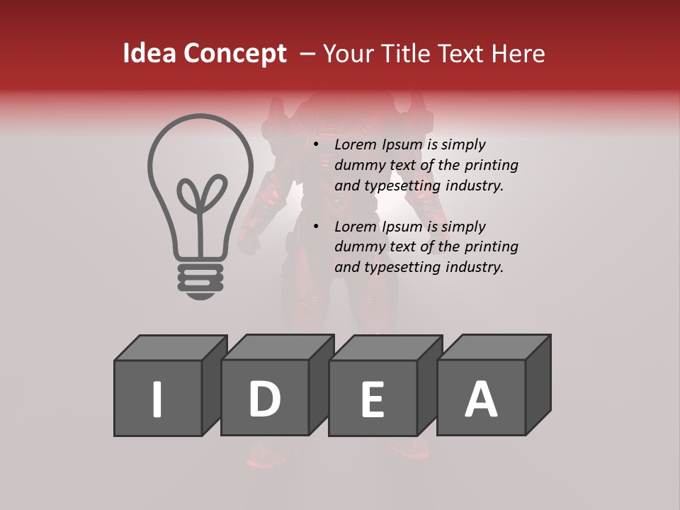 Cyberspace Robot Weapon PowerPoint Template
