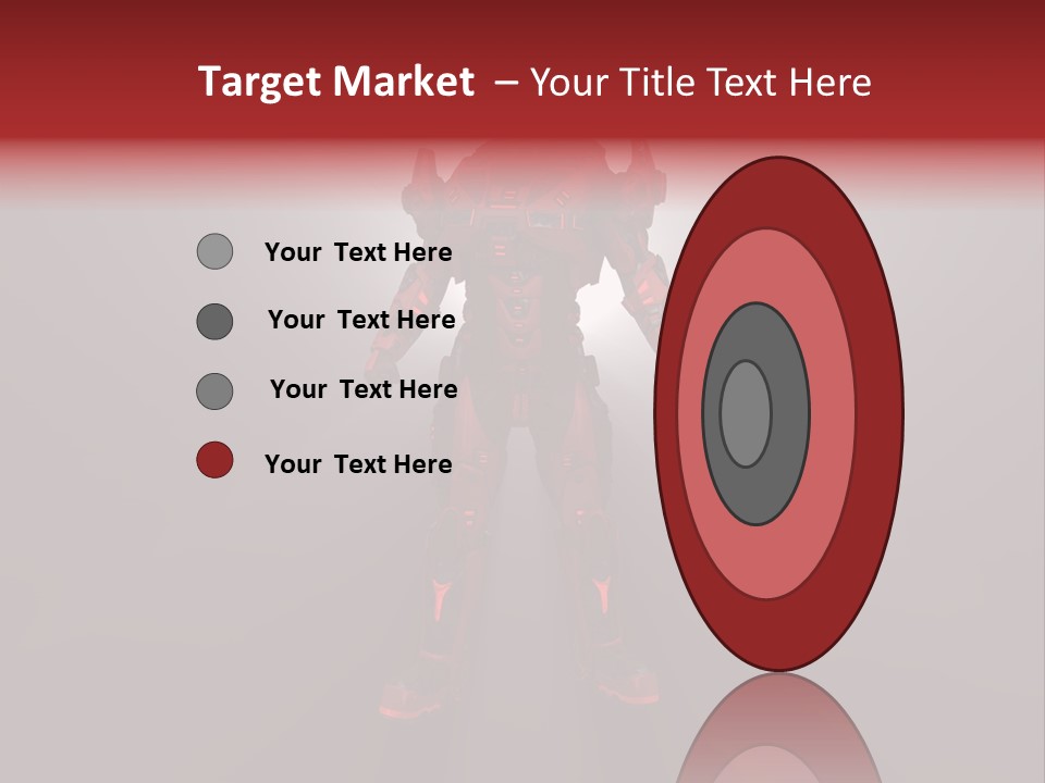 Cyberspace Robot Weapon PowerPoint Template