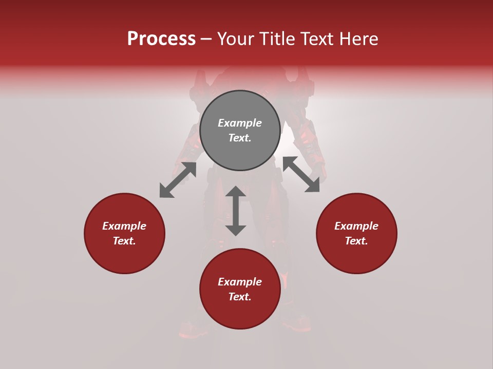 Cyberspace Robot Weapon PowerPoint Template